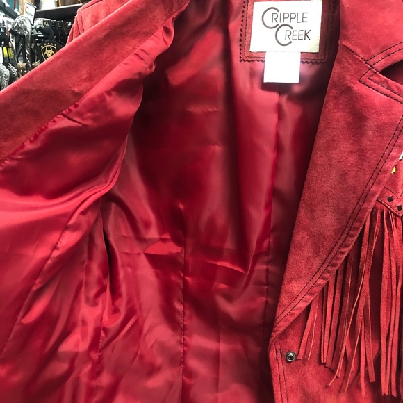 Cripple Creek women’s Leather Fringe Jacket - Picture 4 of 6